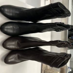 Ladies Cole Haan boots.  Black pair and Brown pair-selling together. Size 7.5
